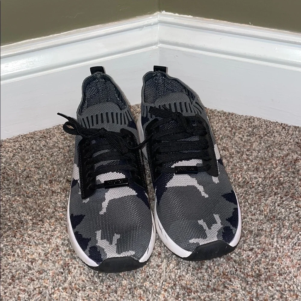 Nautica Gray and Black Camo Slip-On Sneakers - Picture 2 of 5